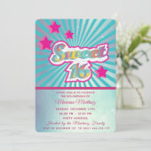 クールモダンすごいタイポグラフィ 招待状 (スタンド正面)