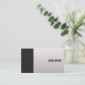 クールモダンはっきりした白黒カラーブロック 名刺 (スタンド正面)