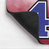 クールモダンカスタムスポーツ選手の赤と青 マウスパッド (コーナー)