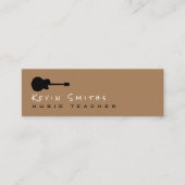 クールモダンシンプルギター先生 スキニー名刺 (正面)