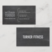 クールモダンシンプル文字ミニマルトレンディー 名刺 (正面/裏面)