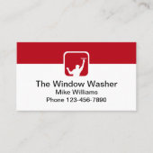 クールモダンシンプル窓ワッシャ 名刺 (正面)