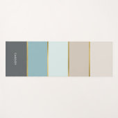 クールモダンストライプパーソナライズされた ヨガマット (正面(横))