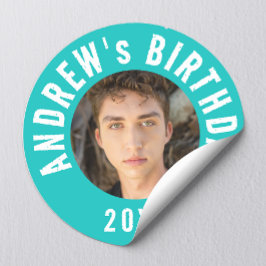 クールモダンターコイズ ラウンドシール