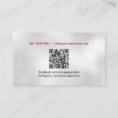 クールモダンパーソナルトレーナー 名刺 (裏面)