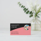 クールモダンフィットネストレーナー及びコーチ 名刺 (スタンド正面)