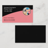 クールモダンフィットネストレーナー及びコーチ 名刺 (正面/裏面)