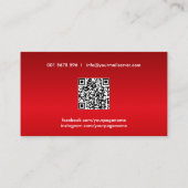 クールモダンフィットネストレーナー – パーソナルコーチ 名刺 (裏面)