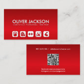 クールモダンフィットネストレーナー – パーソナルコーチ 名刺 (正面/裏面)