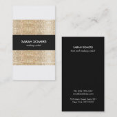 クールモダンフェイク金ゴールド続編 名刺 (正面/裏面)