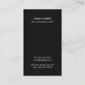 クールモダンフェイク金ゴールド続編 名刺 (裏面)