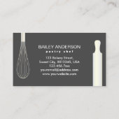 クールモダンベーカリーパティシエ 名刺 (裏面)