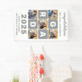 クールモダン卒業カスタム写真コラージュ 横断幕 (インサイチュ)