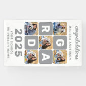 クールモダン卒業カスタム写真コラージュ 横断幕 (横)