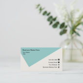 クールモダン幾何企業の 名刺 (スタンド正面)