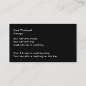 クールモダン建築 名刺 (裏面)