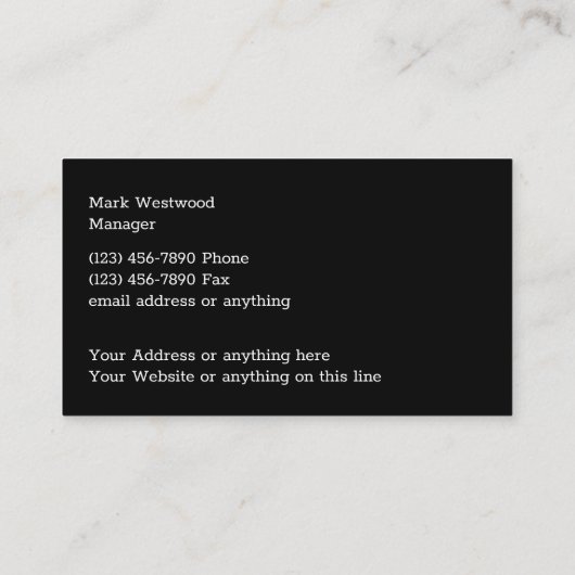 クールモダン建築 名刺 (裏面)