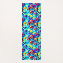 クールモダン抽象芸術カラフル ヨガマット