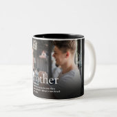 クールモダン最高のおもしろい写真Brother Ever Definition ツートーンマグカップ (正面右)