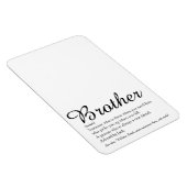 クールモダン最高のおもしろいBrother定義 マグネット (右側)