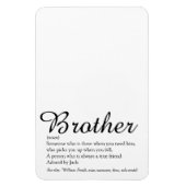 クールモダン最高のおもしろいBrother定義 マグネット (縦)