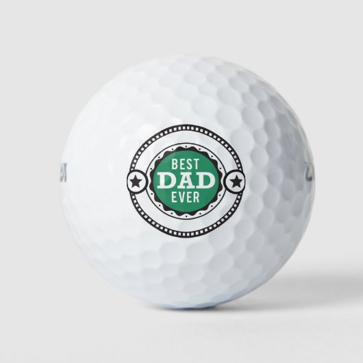 クールモダン最高のパパEver Faters Day Golf Balls ゴルフボール (正面)
