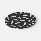 クールモダン白黒 ペーパープレート (アングル)