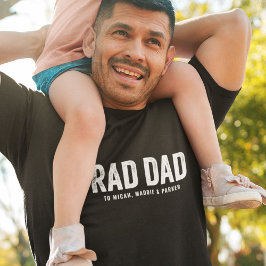 クールモダン素晴らしいカスタムパパ子の名前 Tシャツ