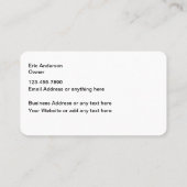 クールモダン車の詳車の細 名刺 (裏面)