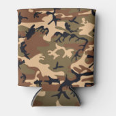 クールモダン迷彩柄デザイン 缶クーラー (正面)