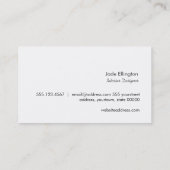 クールモダン金ゴールドブラックおよび金ゴールド幾何学デザイナー 名刺 (裏面)