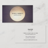 クールモダン金ゴールド円 名刺 (正面/裏面)