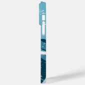 クールモダン雪パーソナライズされた名 Case-Mate iPhoneケース (裏面 / 左)