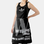 クールモダン黒一文字 エプロン (インサイチュ)