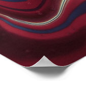 クールユニークカラフル抽象芸術 ポスター (角)