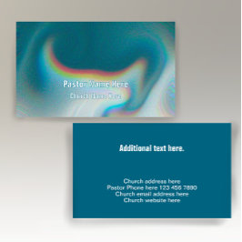 クールユニークモダン教牧師 名刺
