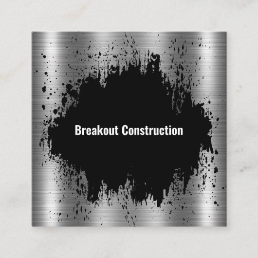 クールユニーク建築 スクエア名刺 (正面)