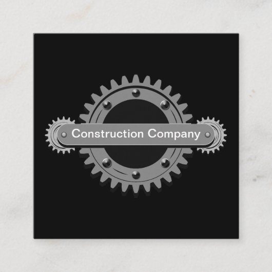 クールユニーク建築 スクエア名刺 (正面)