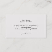 クールユニーク芸術的抽象芸術モノグラムの追加 名刺 (裏面)