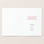 クールユール（キリスト降誕祭）スモダンクリプトツリーズ休日金ゴールド 箔カード (内部)