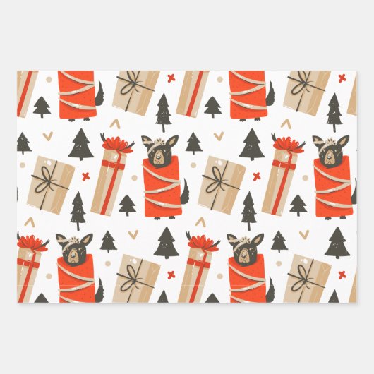 クールユール(キリスト降誕祭)|中世紀のクリスマス休暇 ラッピングペーパーシート (正面)