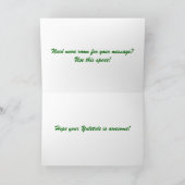 「クールユール(キリスト降誕祭)」雪だるまカード シーズンカード (内部)