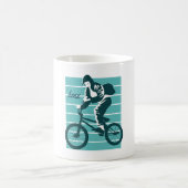 クールライダーデザイン - BMX コーヒーマグカップ (中央)