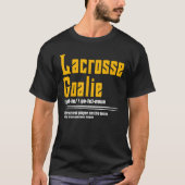 クールラクロス名詞定義LAXプレーヤー Tシャツ (正面)