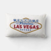 クールラスベガスへようこそデザイナー枕 ランバークッション (裏面)