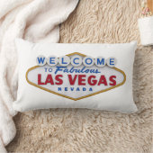 クールラスベガスへようこそデザイナー枕 ランバークッション (ブランケット)