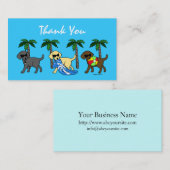 クールラブラドールサンキューカード 名刺 (正面/裏面)