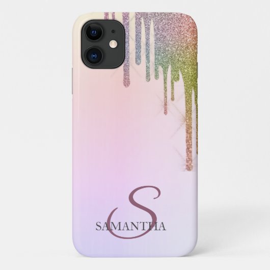 クールレインボーギラギラグラデーション Case-Mate iPhoneケース (裏面)