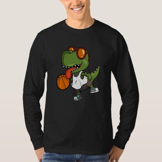 クールレックスがバスケをしている Tシャツ (正面)