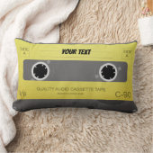 クールレトロカセットデザイン ランバークッション (ブランケット)